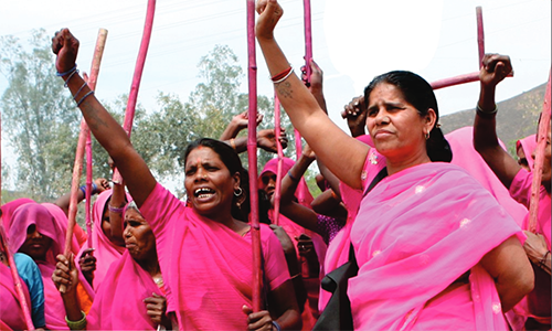 Pink Saris